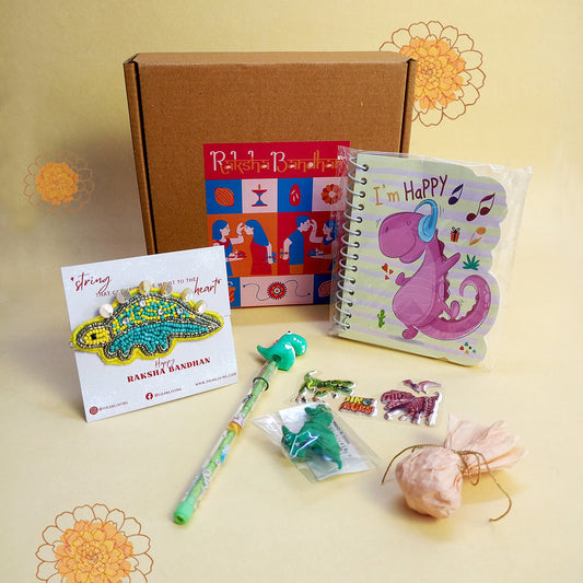 DINOSAUR DELIGHT - Rakhi Hamper