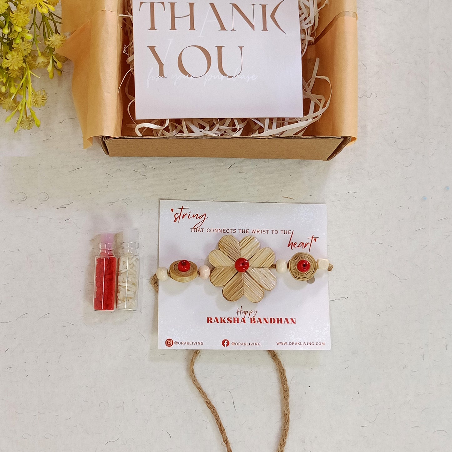 FLORAL - Bamboo Rakhi