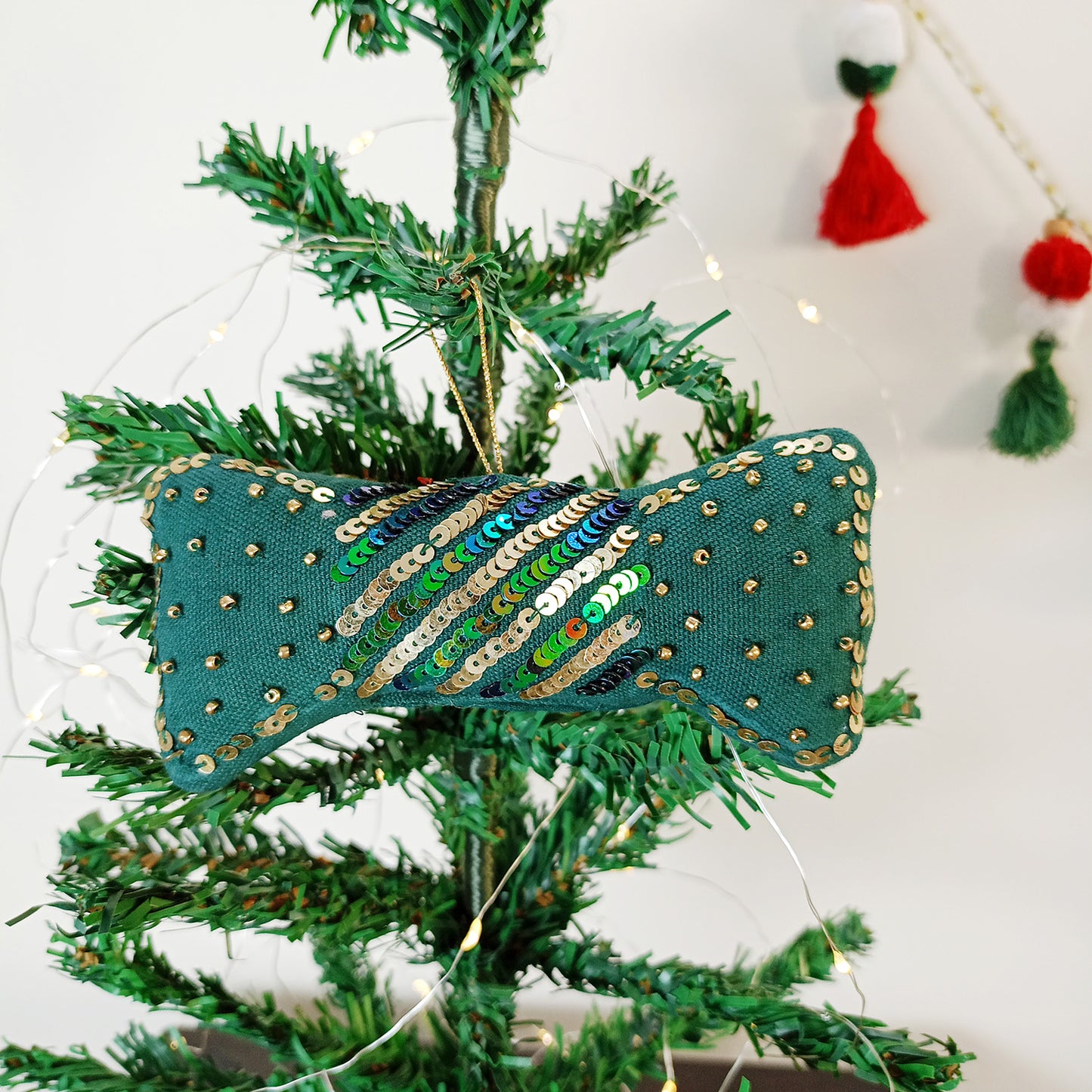 TWINKLING BOWS - Christmas Tree Ornaments Set