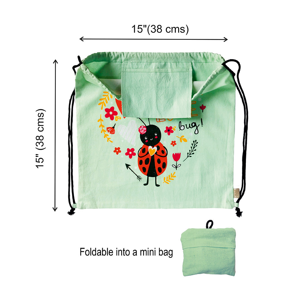 LOVE BUG - Kids Drawstring Bag