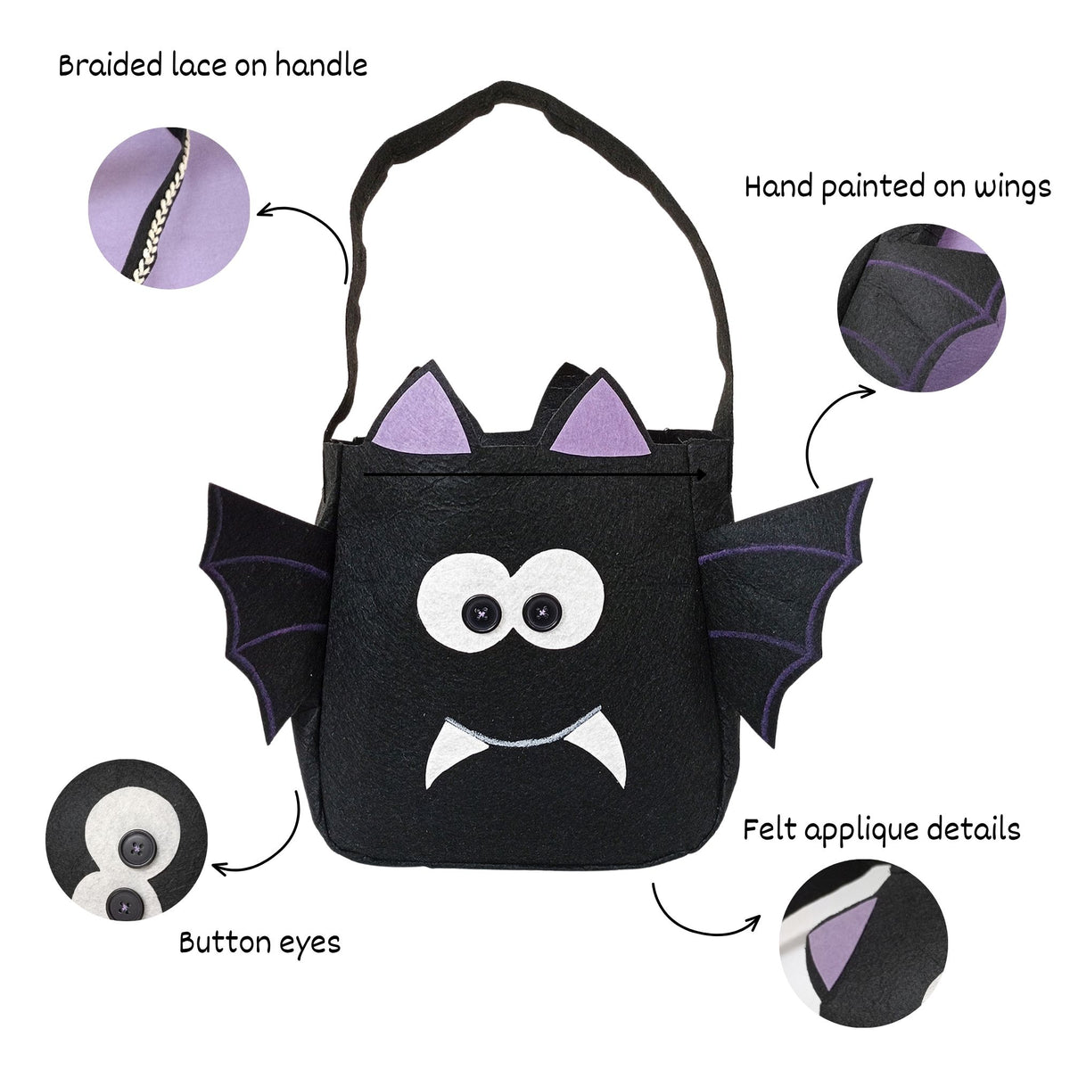 MIDNIGHT BAT - Halloween Treat Bag