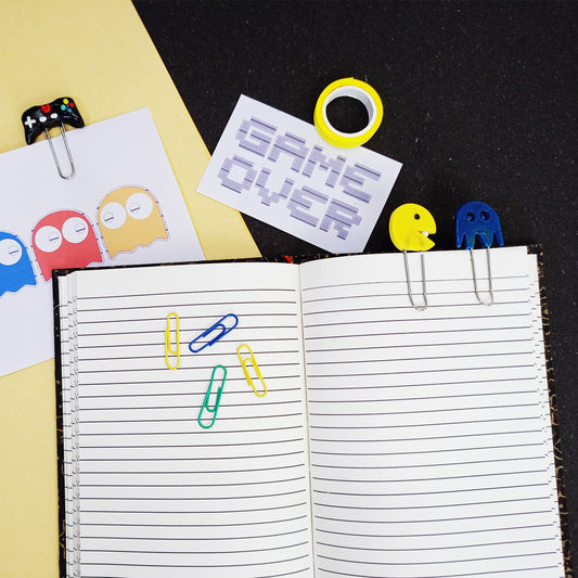 PAC MAN - Clip Bookmarks Set