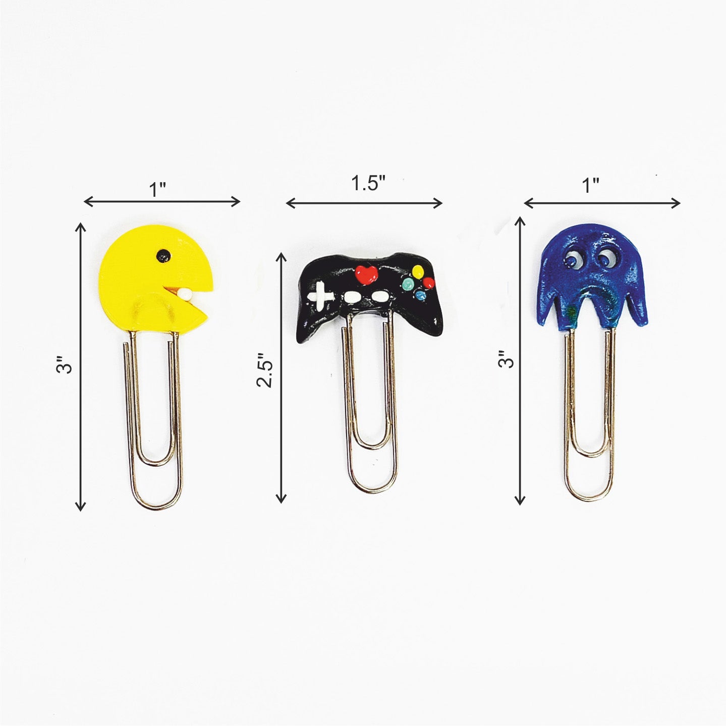 PAC MAN - Clip Bookmarks Set