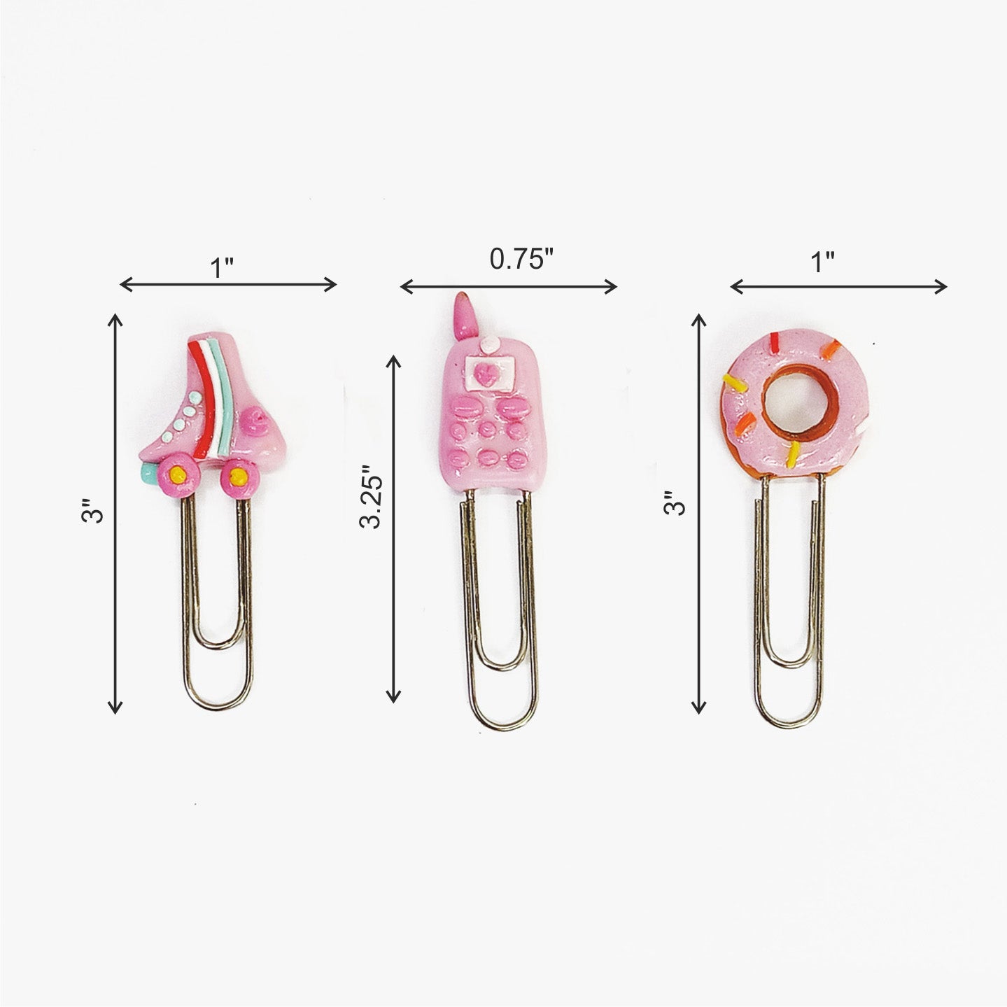 PINK CRUSH - Clip Bookmarks Set