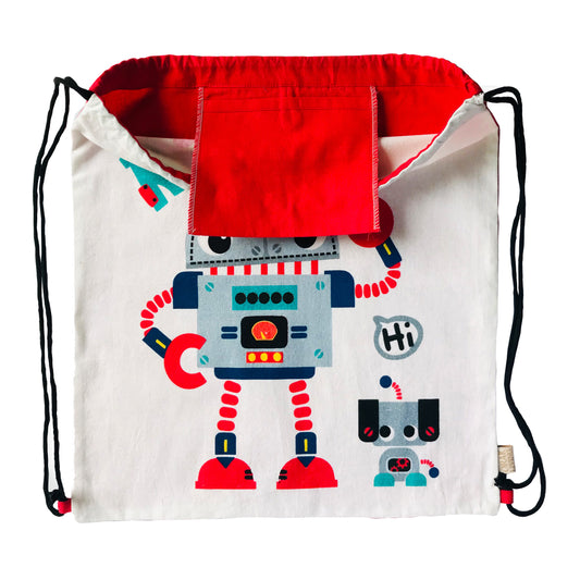 ROBO FRIEND - Kids Drawstring Bag