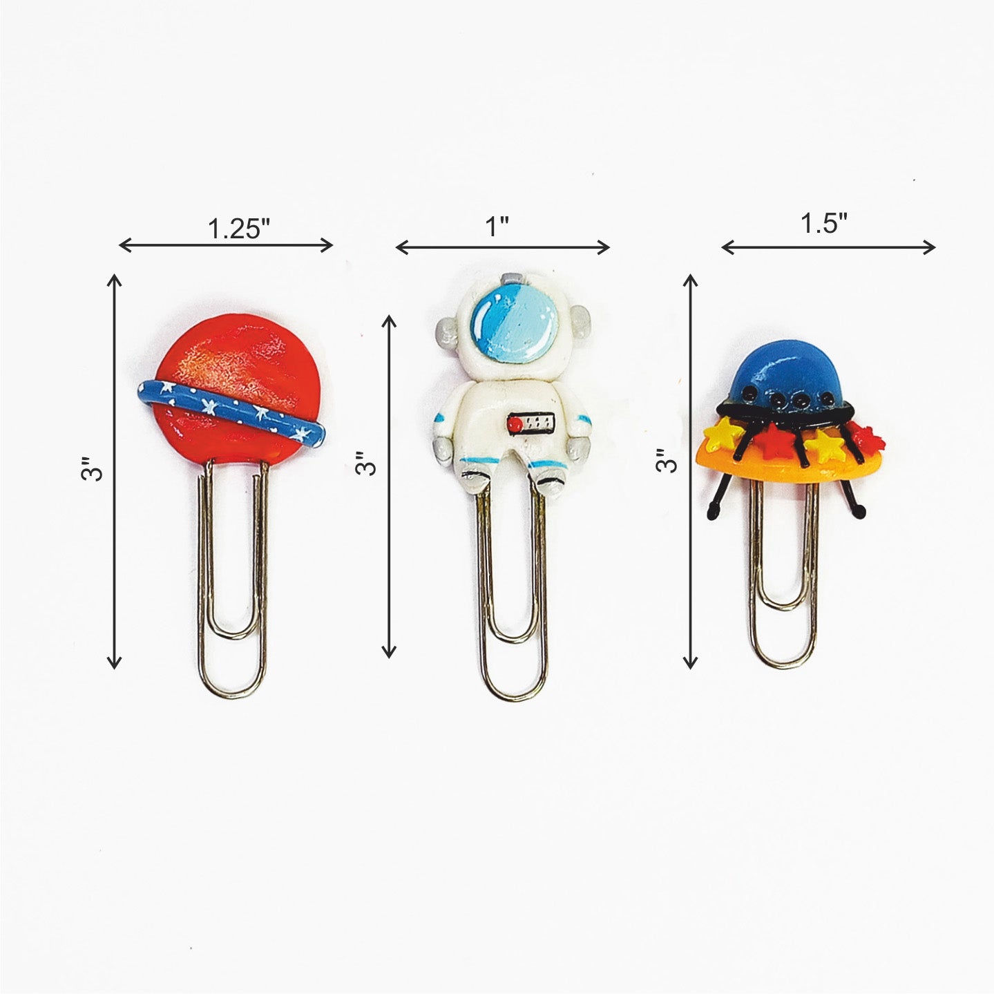 SPACE JOURNEY - Clip Bookmarks Set
