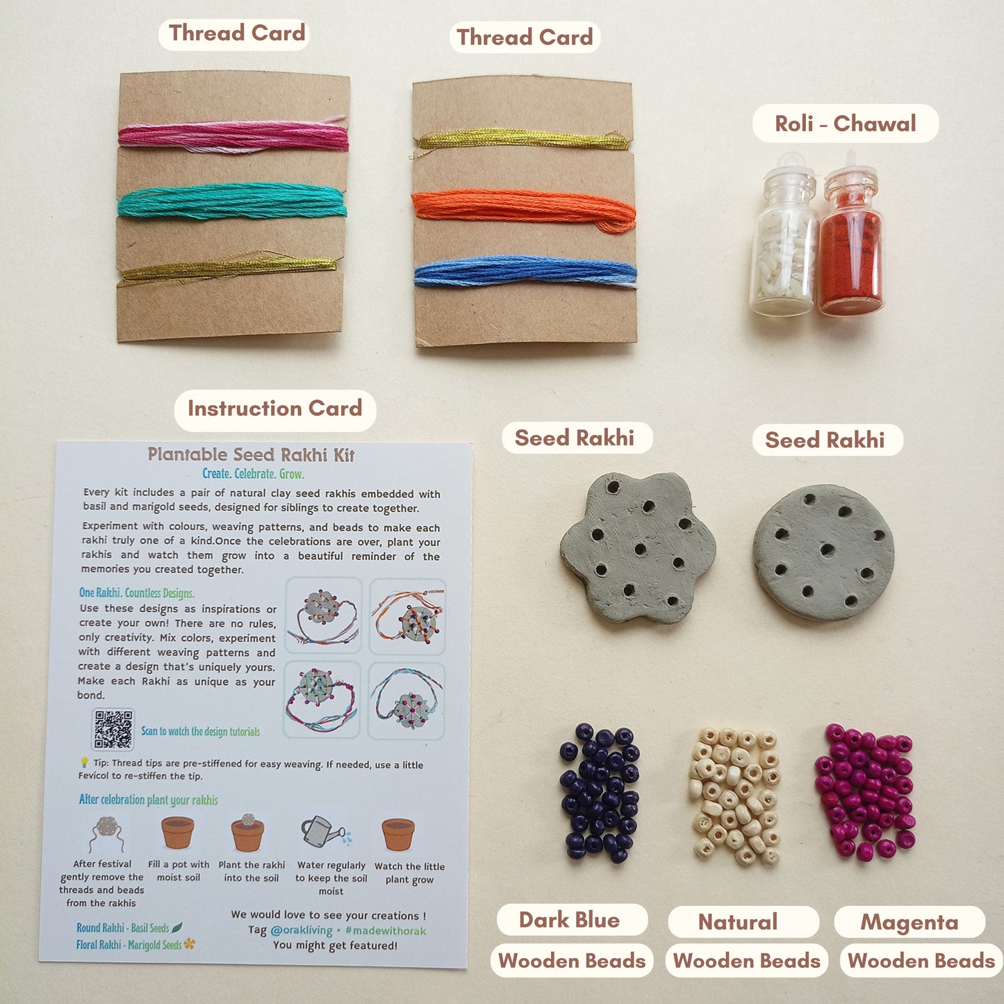 PLANTABLE SEED RAKHI KIT