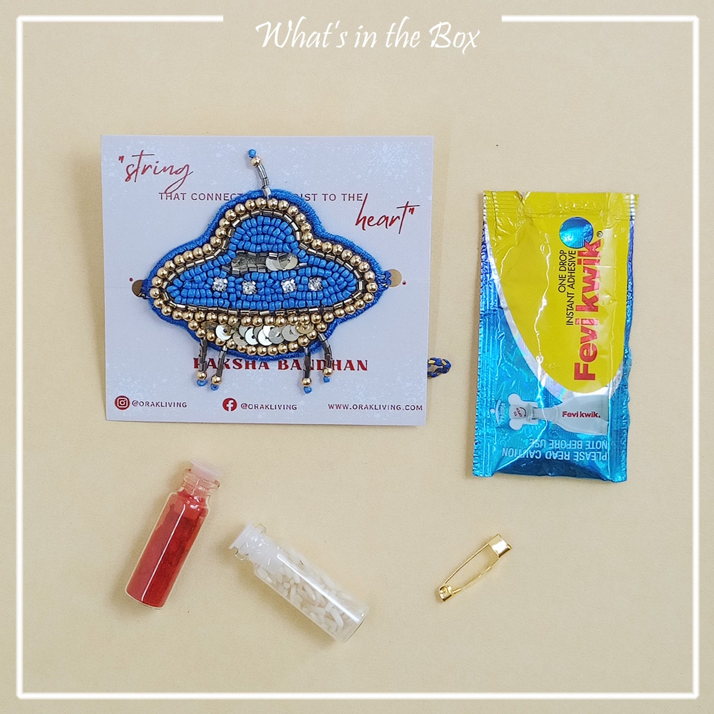 SPACESHIP - Beaded Rakhi