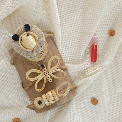 ANT, BUTTERFLY & LION - Bamboo Rakhi Combo