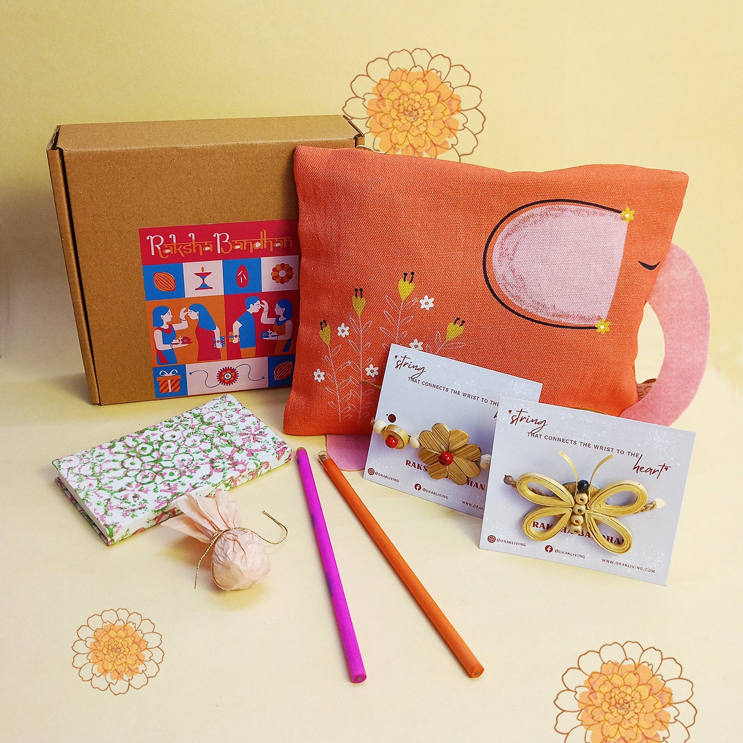 BUDS & BUTTERFLIES - Eco Rakhi Hamper