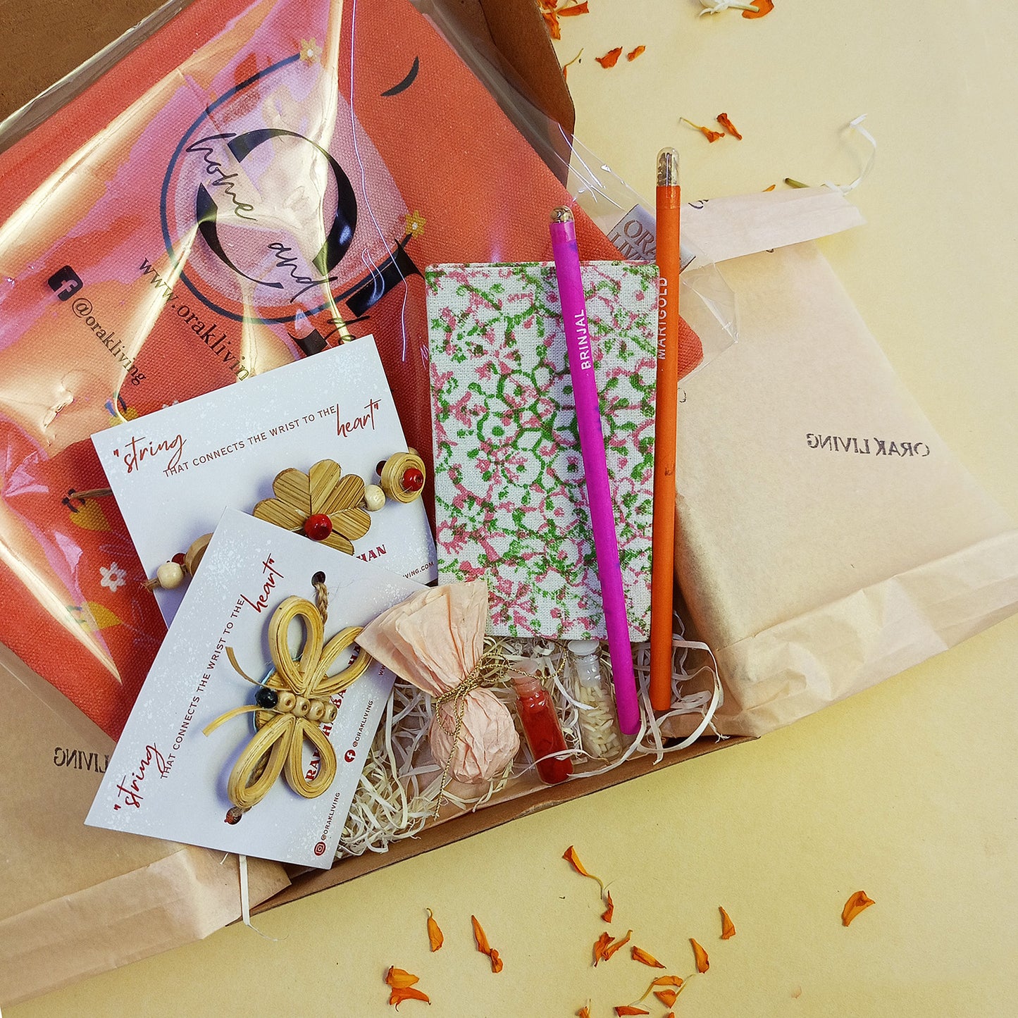 BUDS & BUTTERFLIES - Eco Rakhi Hamper