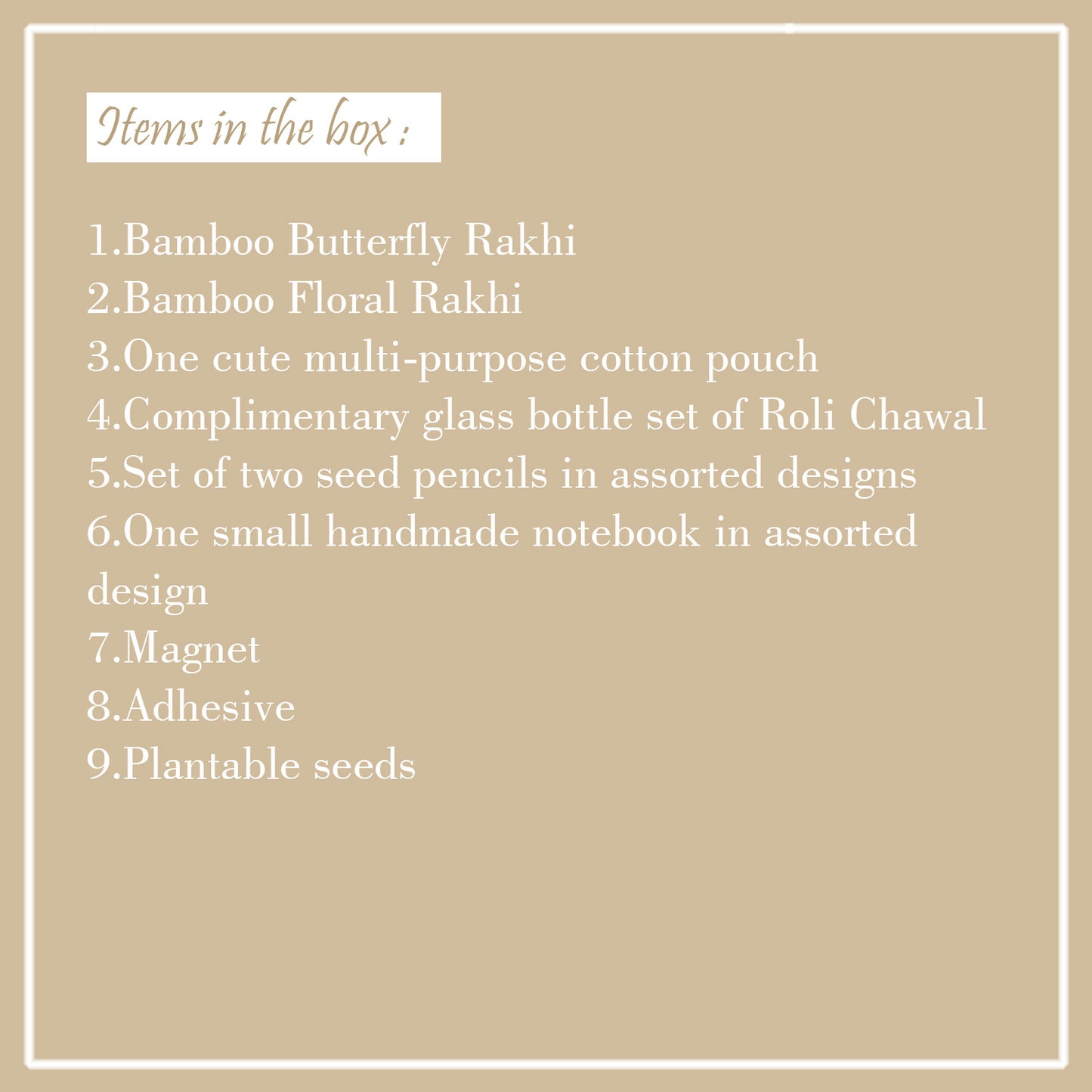 BUDS & BUTTERFLIES - Eco Rakhi Hamper