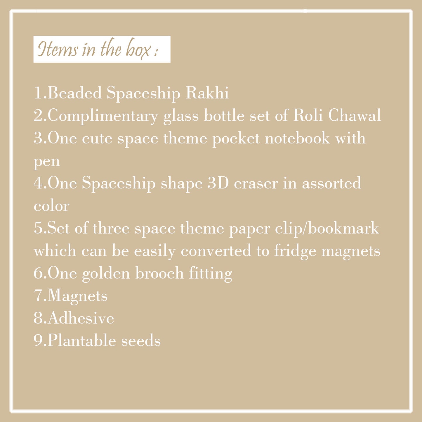 COSMIC ADVENTURE - Rakhi Hamper