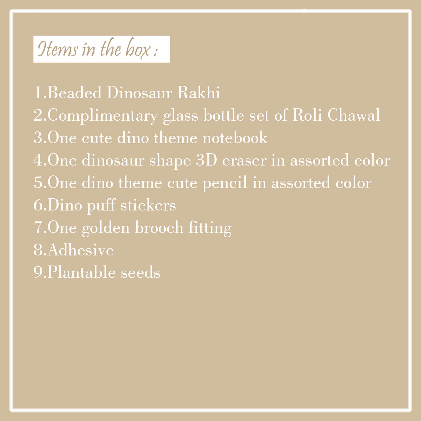 DINOSAUR DELIGHT - Rakhi Hamper