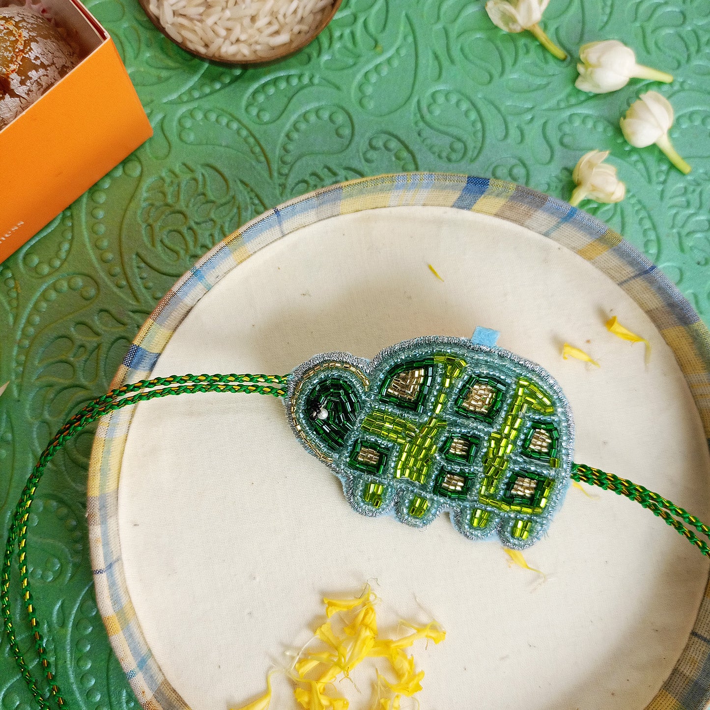 TURTLE - Beaded Rakhi