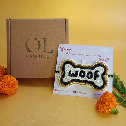 WOOF- Beaded Pet Rakhi