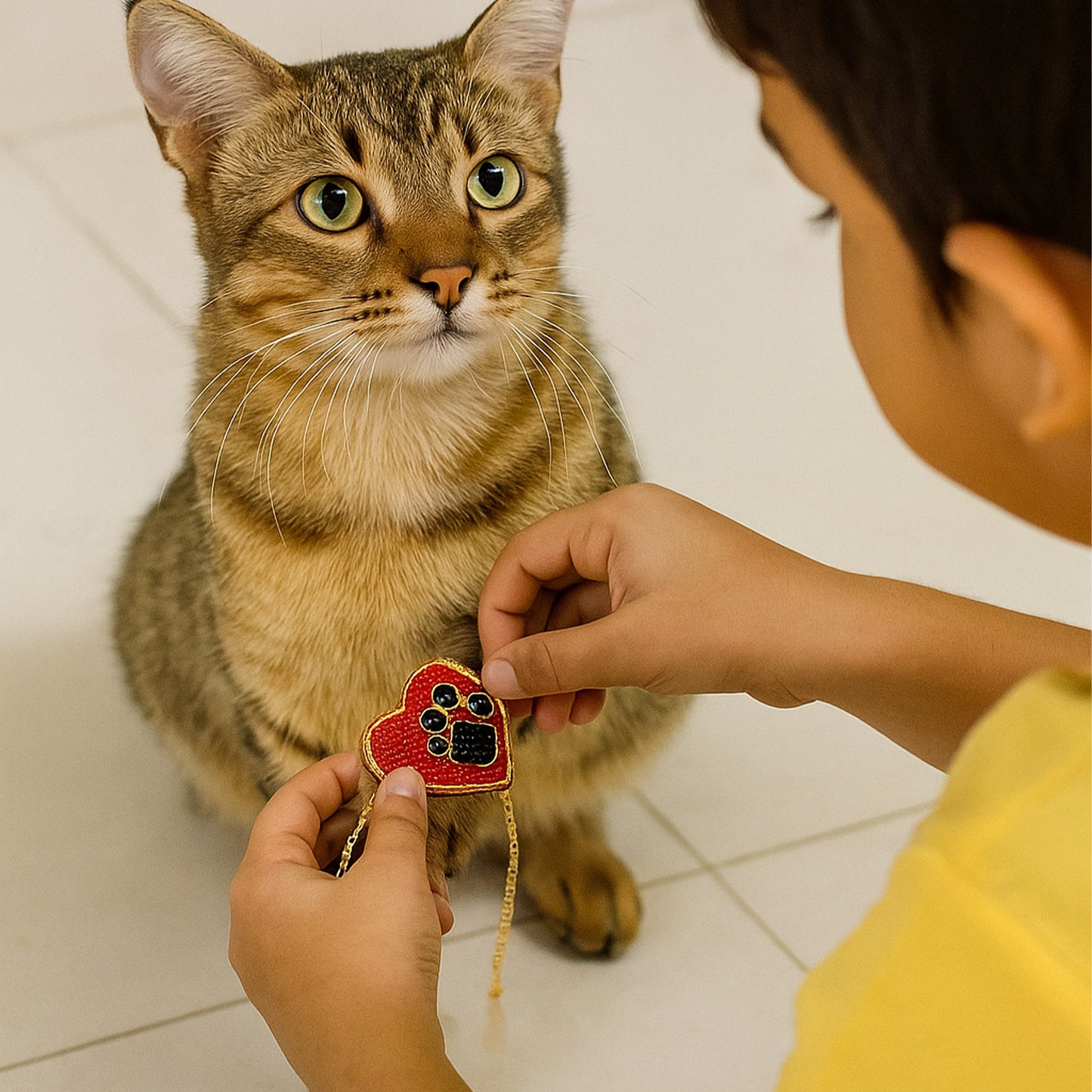 HEARTS & PAWS - Beaded Pet Rakhi