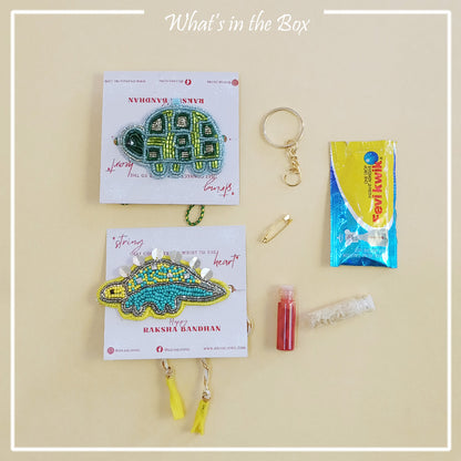DINOSAUR & TURTLE - Rakhi Combo