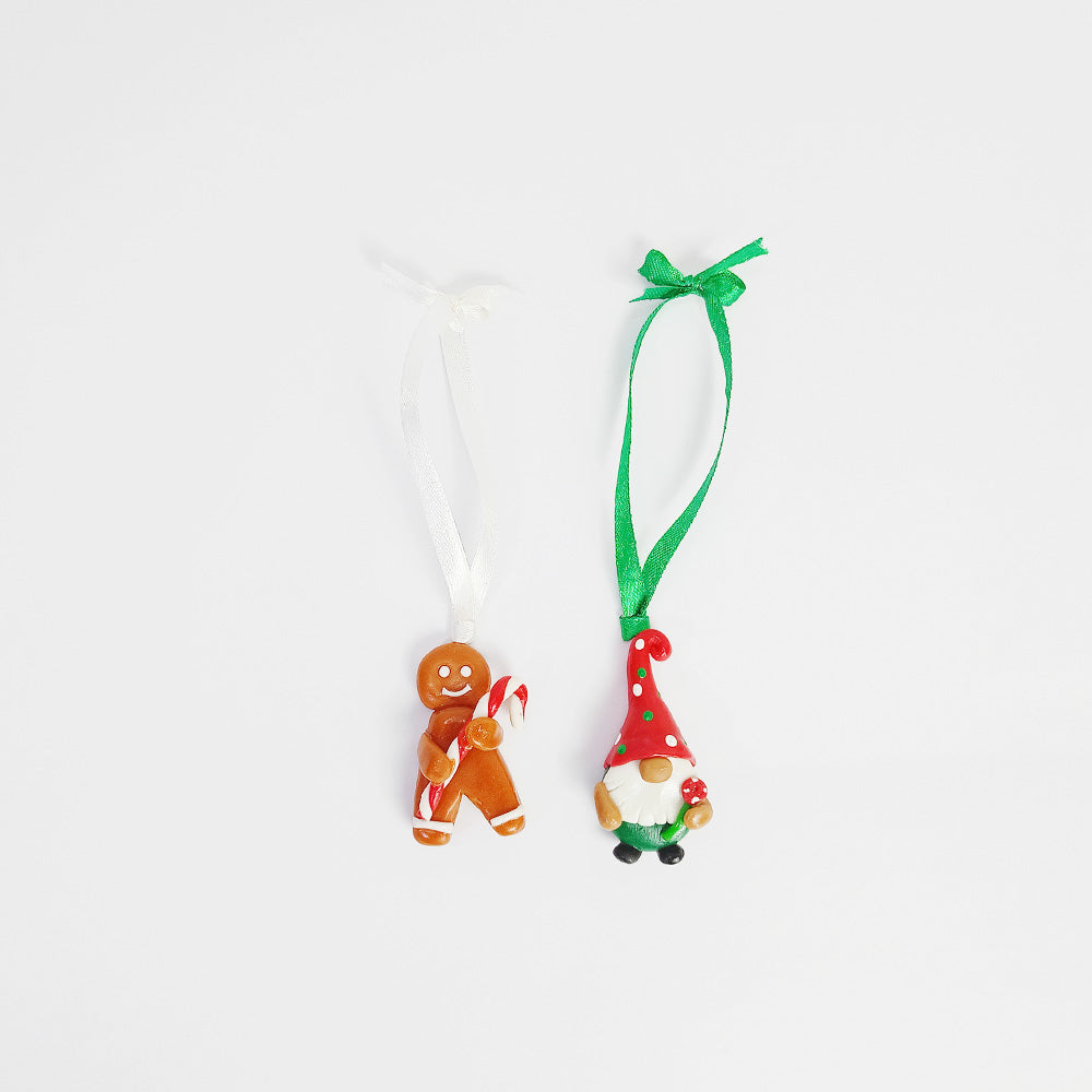 GNOME & CGINGERBREAD - Christmas Tree Ornaments