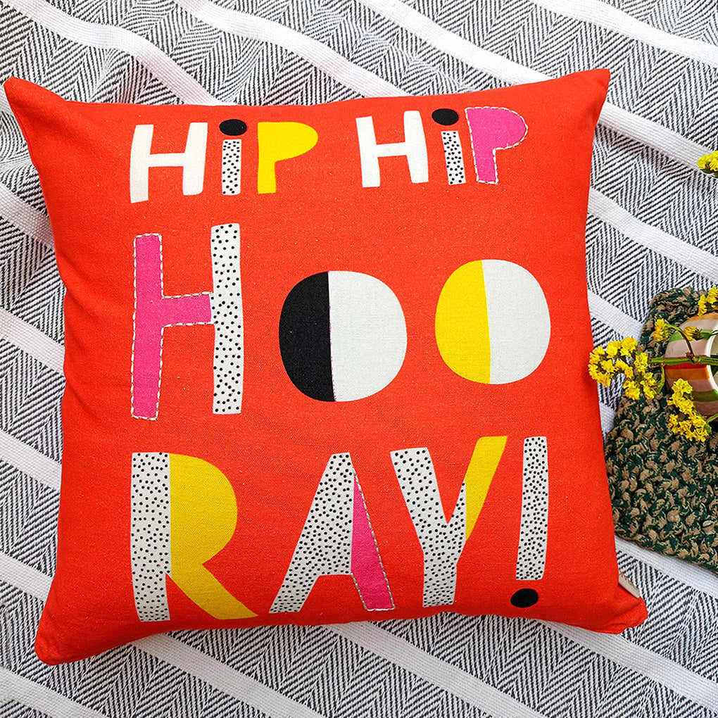 DINO ROCK N ROLL & HIP HIP HOORAY- Cushion Cover Combo