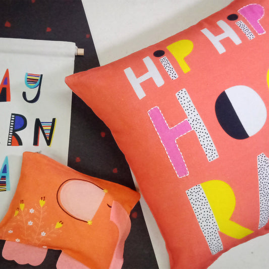 HIP HIP HOORAY - Cushion Cover