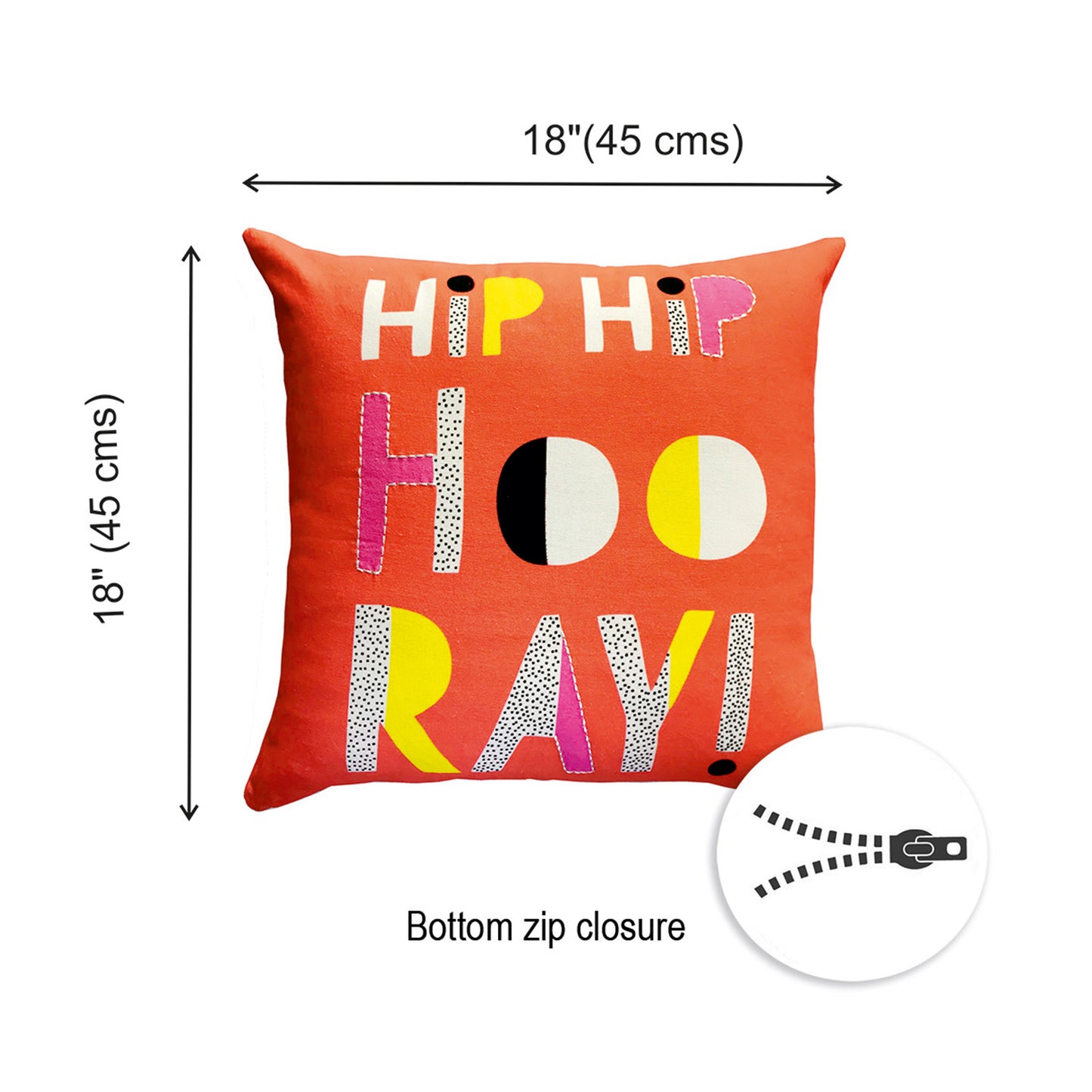 HIP HIP HOORAY - Cushion Cover