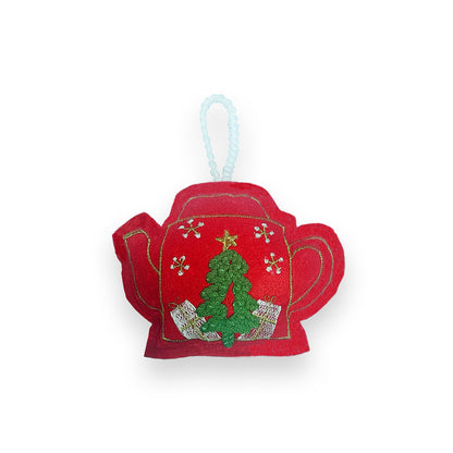 HOLIDAY TEAPOT - Christmas Tree Ornament