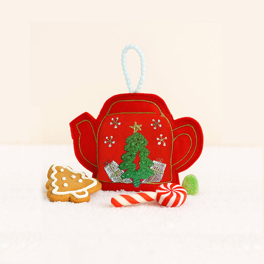 HOLIDAY TEAPOT - Christmas Tree Ornament
