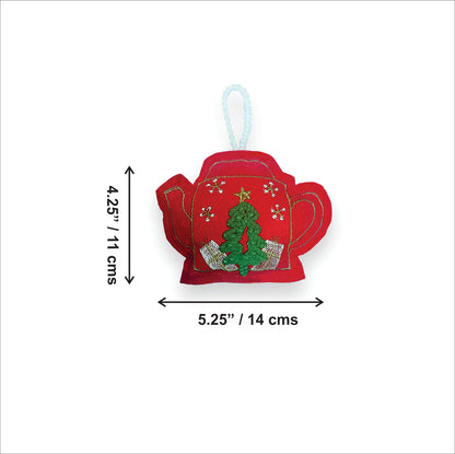 HOLIDAY TEAPOT - Christmas Tree Ornament