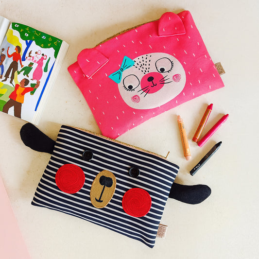 MOODY GIRAFFE  &  ELLA THE ELEPHANT - Pouch Combo