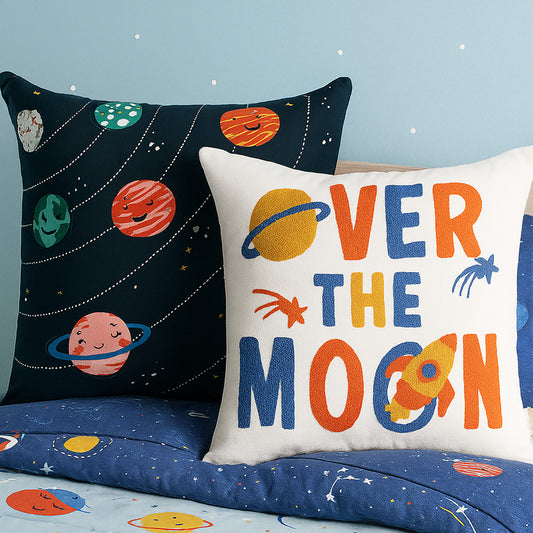 MILKYWAY & OVER THE MOON - Galaxy Cushion Cover Combo
