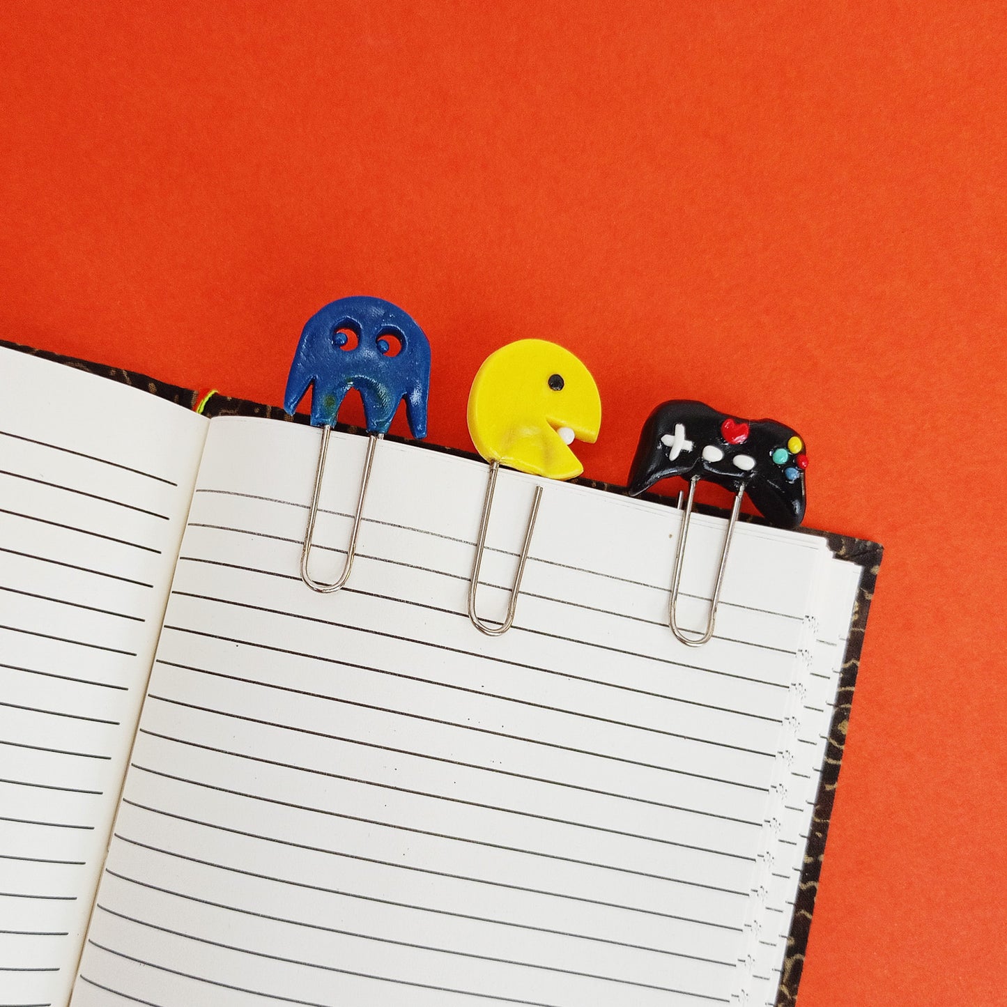 PAC MAN  - Clip Bookmarks Set