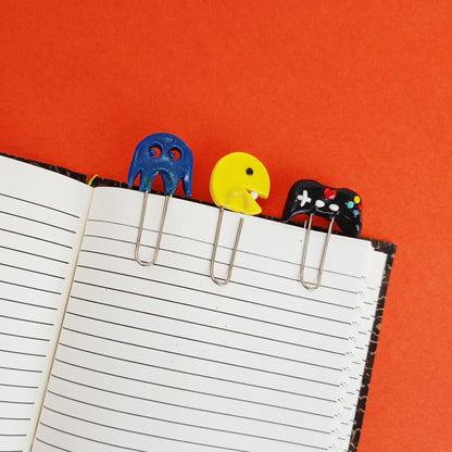 PAC MAN  - Clip Bookmarks Set