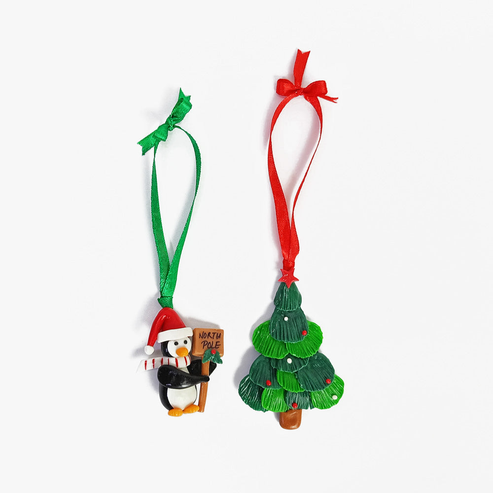 PENGUIN & CHRISTMAS TREE - Christmas Tree Ornaments