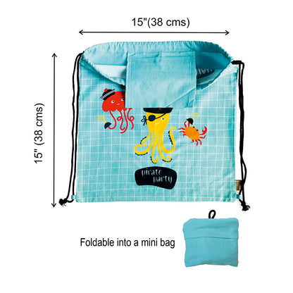 PIRATE PARTY - Kids Drawstring Bag