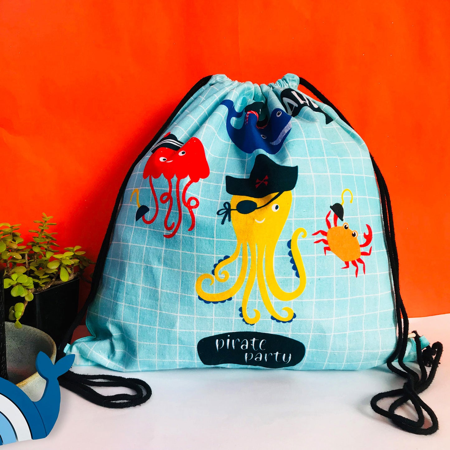 PIRATE PARTY - Kids Drawstring Bag