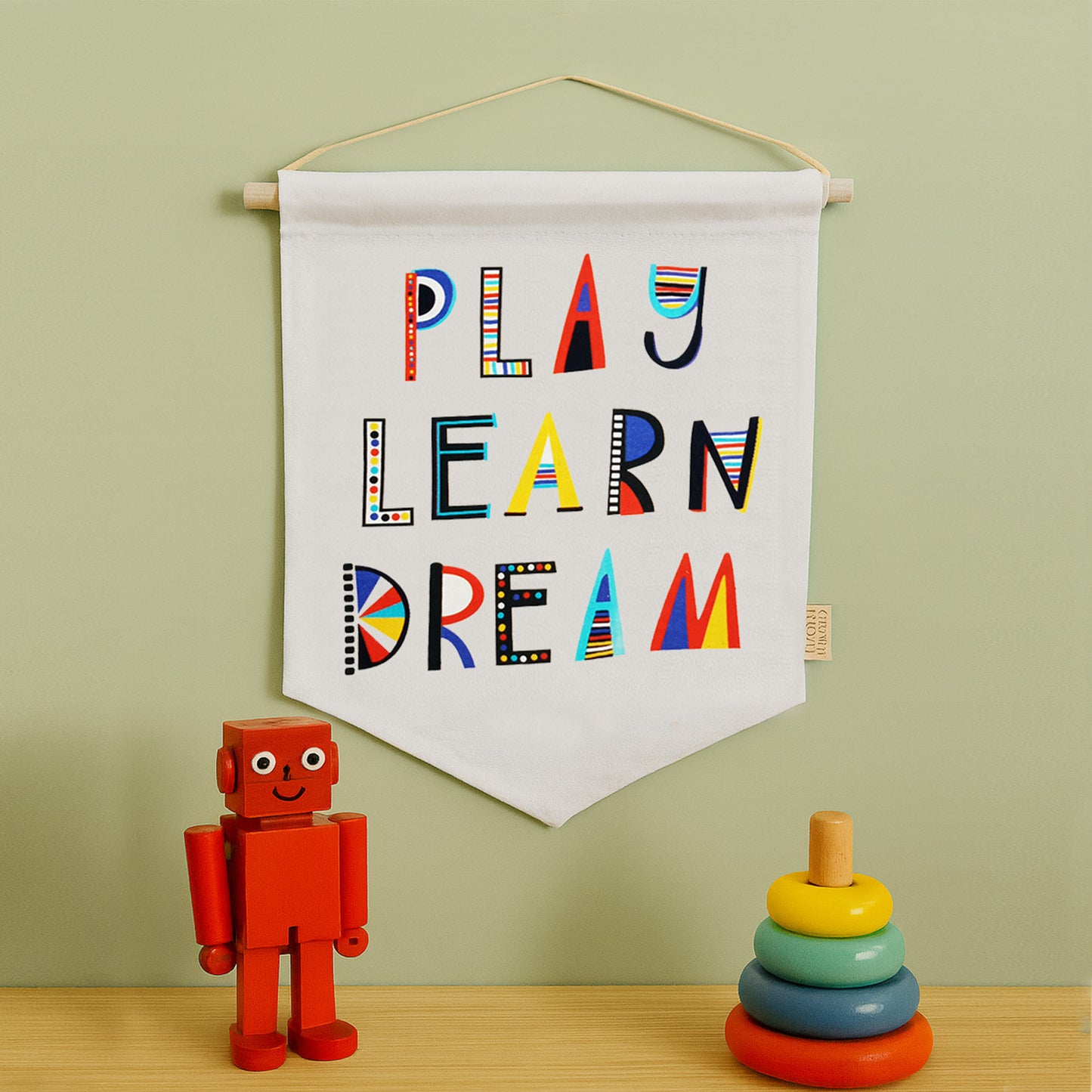 PLAY LEARN DREAM  - WALL HANGING