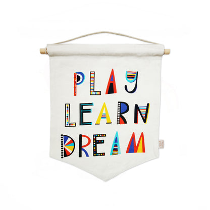 PLAY LEARN DREAM  - WALL HANGING