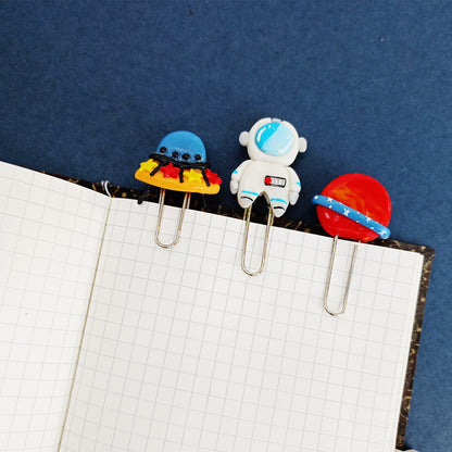 SPACE JOURNEY - Clip Bookmarks Set