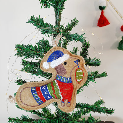TINSEL DOG - Christmas Tree Ornament