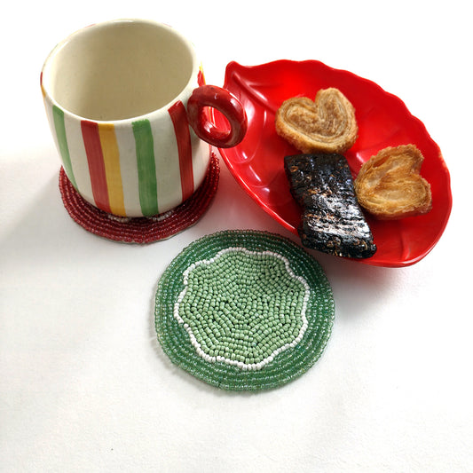 TWINKLE TANGLE - Red & Green Coaster Set